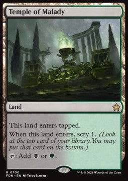 Temple of Malady - Magic: The Gathering Foundations: Starter Collection (Rare) [SFDN-700]