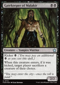 Gatekeeper of Malakir - Magic: The Gathering Foundations: Starter Collection (Uncommon) [SFDN-713]