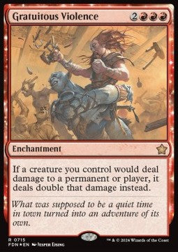 Gratuitous Violence - Magic: The Gathering Foundations: Starter Collection (Rare) [SFDN-715]