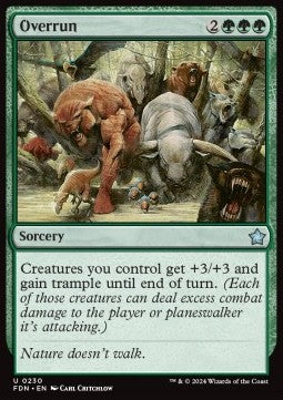 Overrun - Magic: The Gathering Foundations (Uncommon) [FDN-230]
