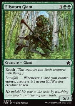 Elfsworn Giant - Magic: The Gathering Foundations (Common) [FDN-103]