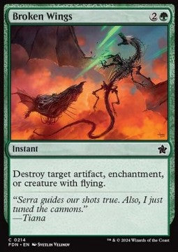 Broken Wings - Magic: The Gathering Foundations (Common) [FDN-214]