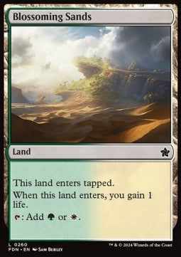 Blossoming Sands - Magic: The Gathering Foundations (Common) [FDN-260]