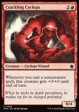 Crackling Cyclops - Magic: The Gathering Foundations (Common) [FDN-83]