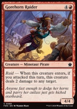 Gorehorn Raider - Magic: The Gathering Foundations (Common) [FDN-89]