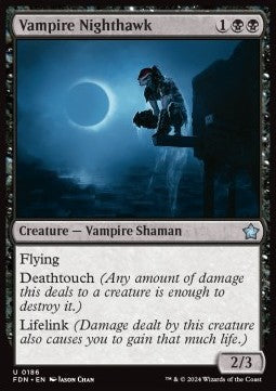 Vampire Nighthawk - Magic: The Gathering Foundations (Uncommon) [FDN-186]