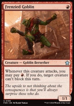 Frenzied Goblin - Magic: The Gathering Foundations (Uncommon) [FDN-199]