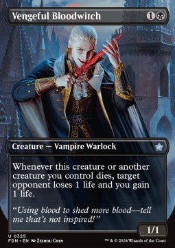 Vengeful Bloodwitch - Magic: The Gathering Foundations: Extras (Uncommon) [XFDN-325]