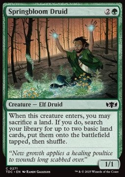Springbloom Druid - Commander: Tarkir: Dragonstorm (Common) [TDC-271]