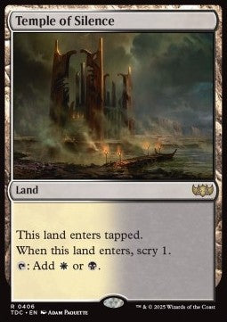 Temple of Silence - Commander: Tarkir: Dragonstorm (Rare) [TDC-406]