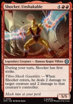 Shocker, Unshakable - Magic: The Gathering | Marvel's Spider-Man (Uncommon) [SPM-89]
