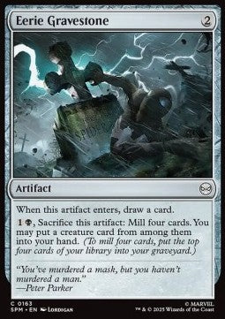 Eerie Gravestone - Magic: The Gathering | Marvel's Spider-Man (Common) [SPM-163]