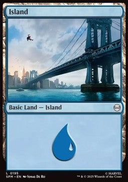Island (V.2) - Magic: The Gathering | Marvel's Spider-Man (Land) [SPM-195]