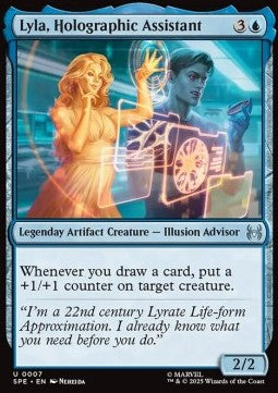 Lyla, Holographic Assistant - Magic: The Gathering | Marvel's Spider-Man: Eternal (Uncommon) [SPE-7]