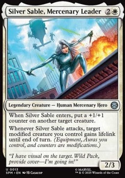 Silver Sable, Mercenary Leader - Magic: The Gathering | Marvel's Spider-Man (Uncommon) [SPM-13]