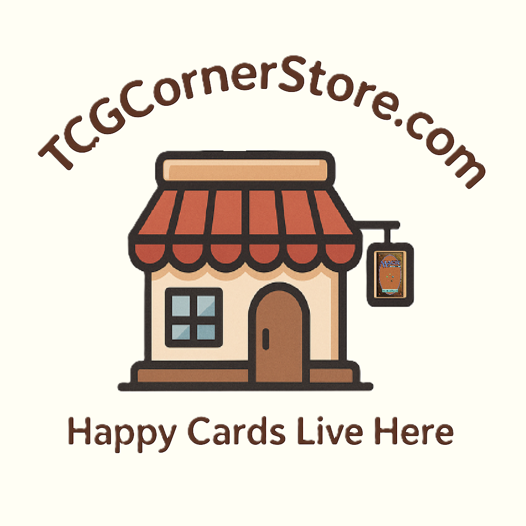 TCGCornerStore logo - Happy Cards Live Here